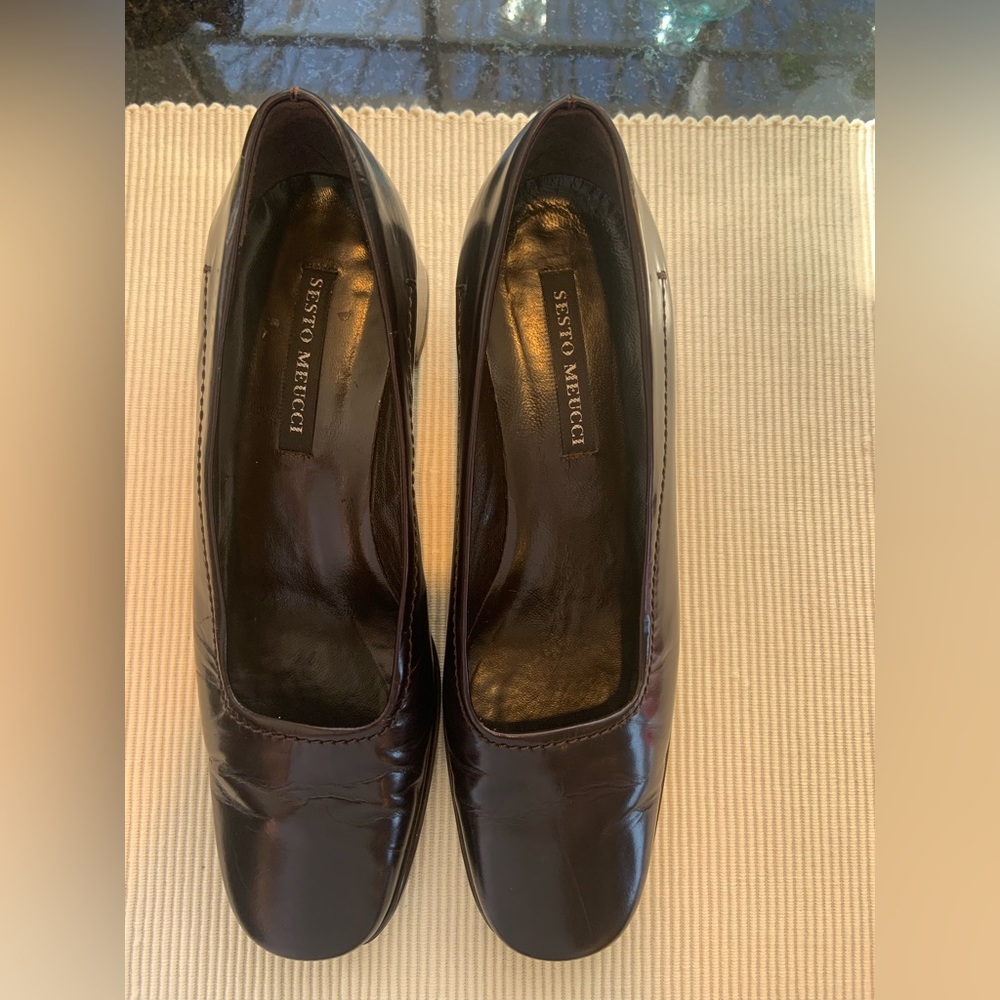 Sesto Meucci Ladies Leather Slip On Shoes Size 7 1/2